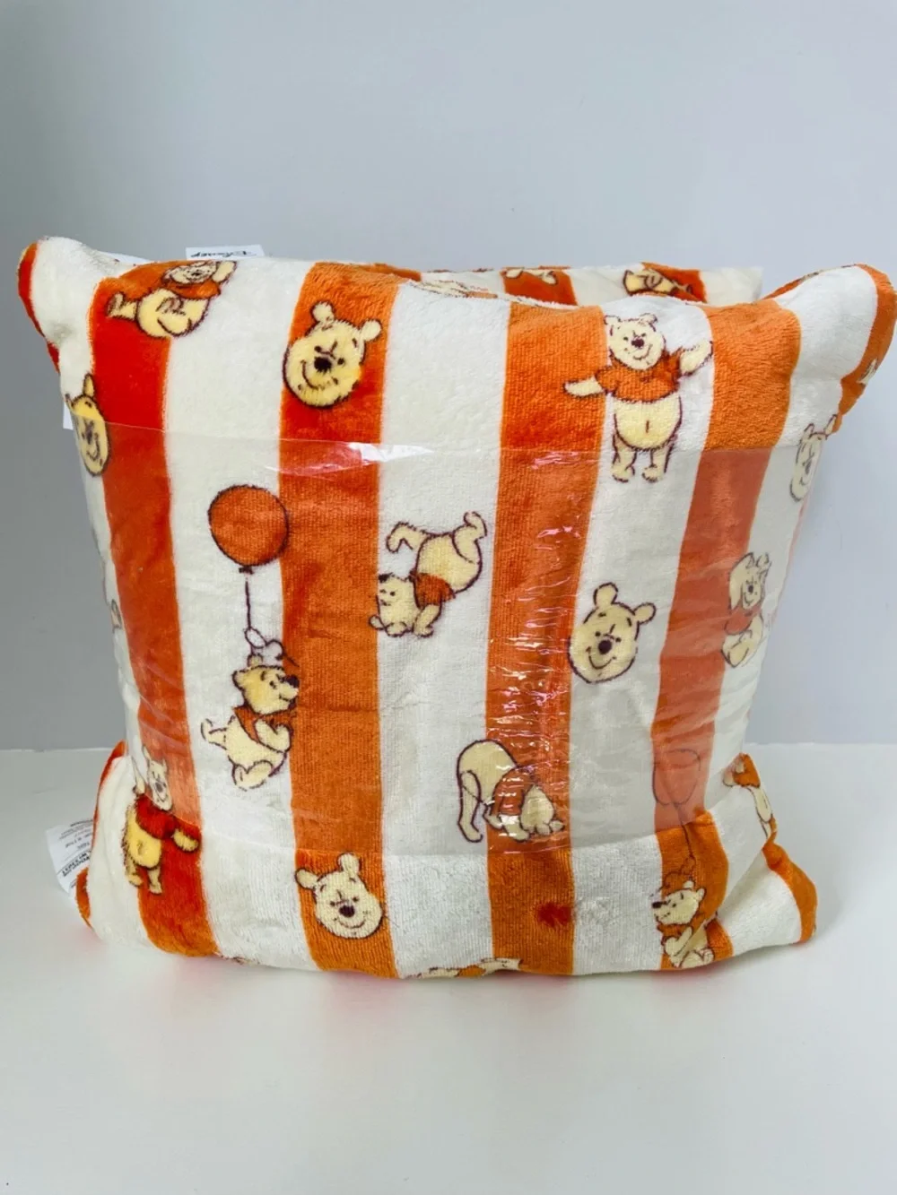 Disney Winnie The Pooh Super Soft Faux Fur Throw Pillows Set Of Two 16x16